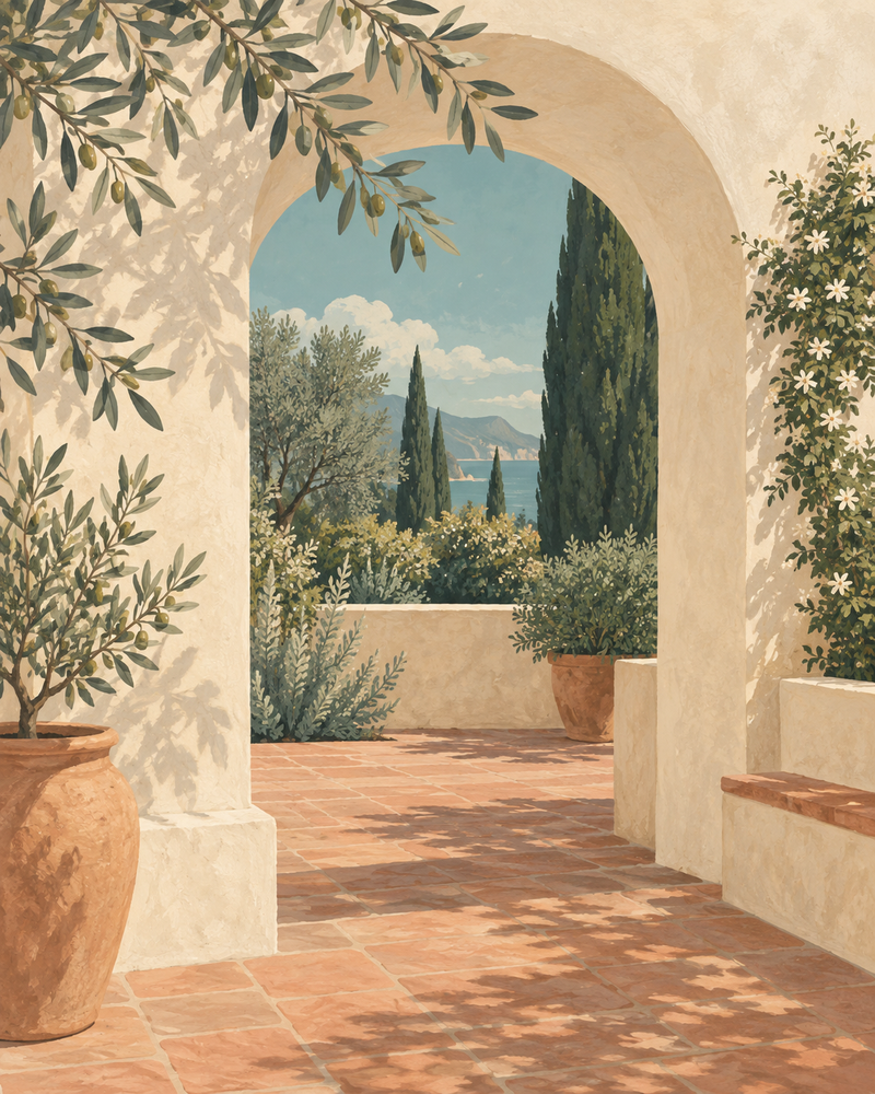 sunlit arch decorative wall art