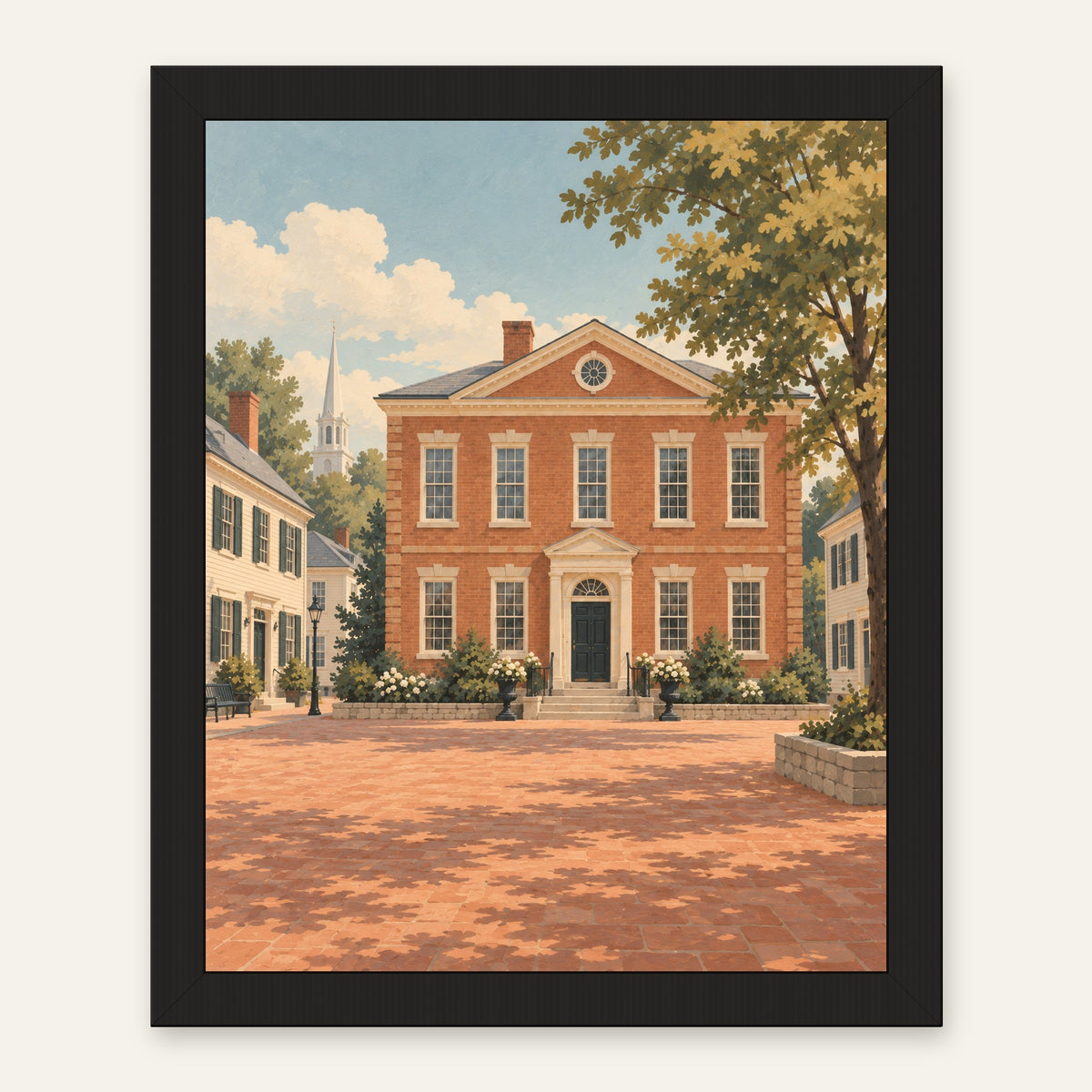 Salem Streets — black frame, digital preview