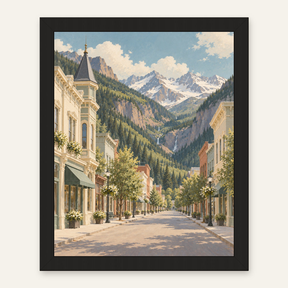 Telluride Light — black frame, digital preview