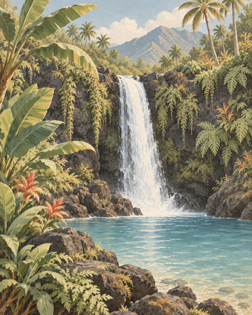 Waterfall Garden — Hawaii wall art