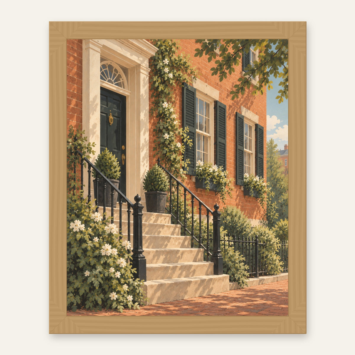 Beacon Hill — natural oak frame, digital preview