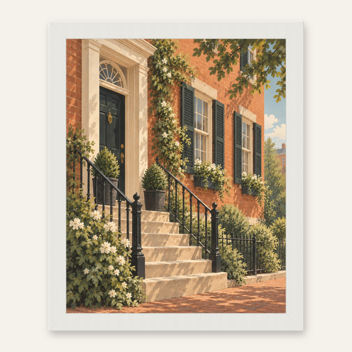 Beacon Hill — white frame, digital preview