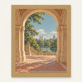 Central Park Passage — natural oak frame, digital preview