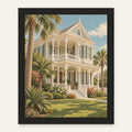 Galveston Veranda — black frame, digital preview