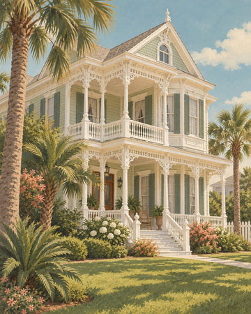 Galveston Veranda — Texas wall art