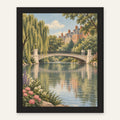 Garden Reflections — black frame, digital preview