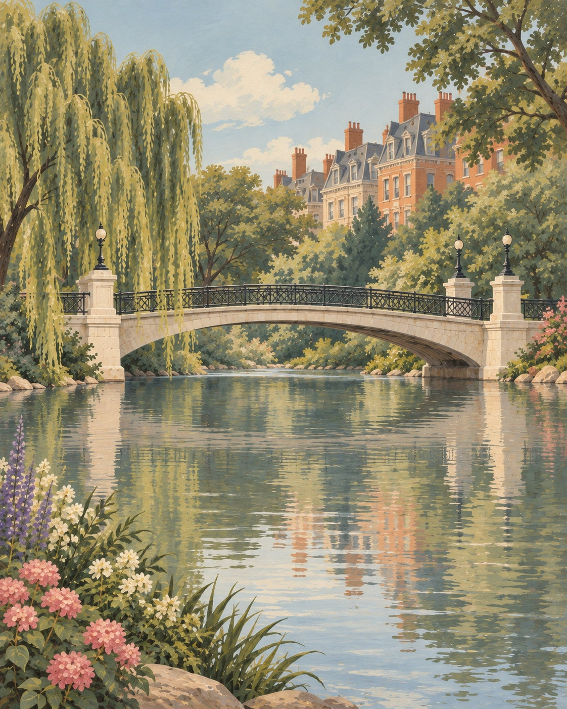 Garden Reflections — Massachusetts wall art