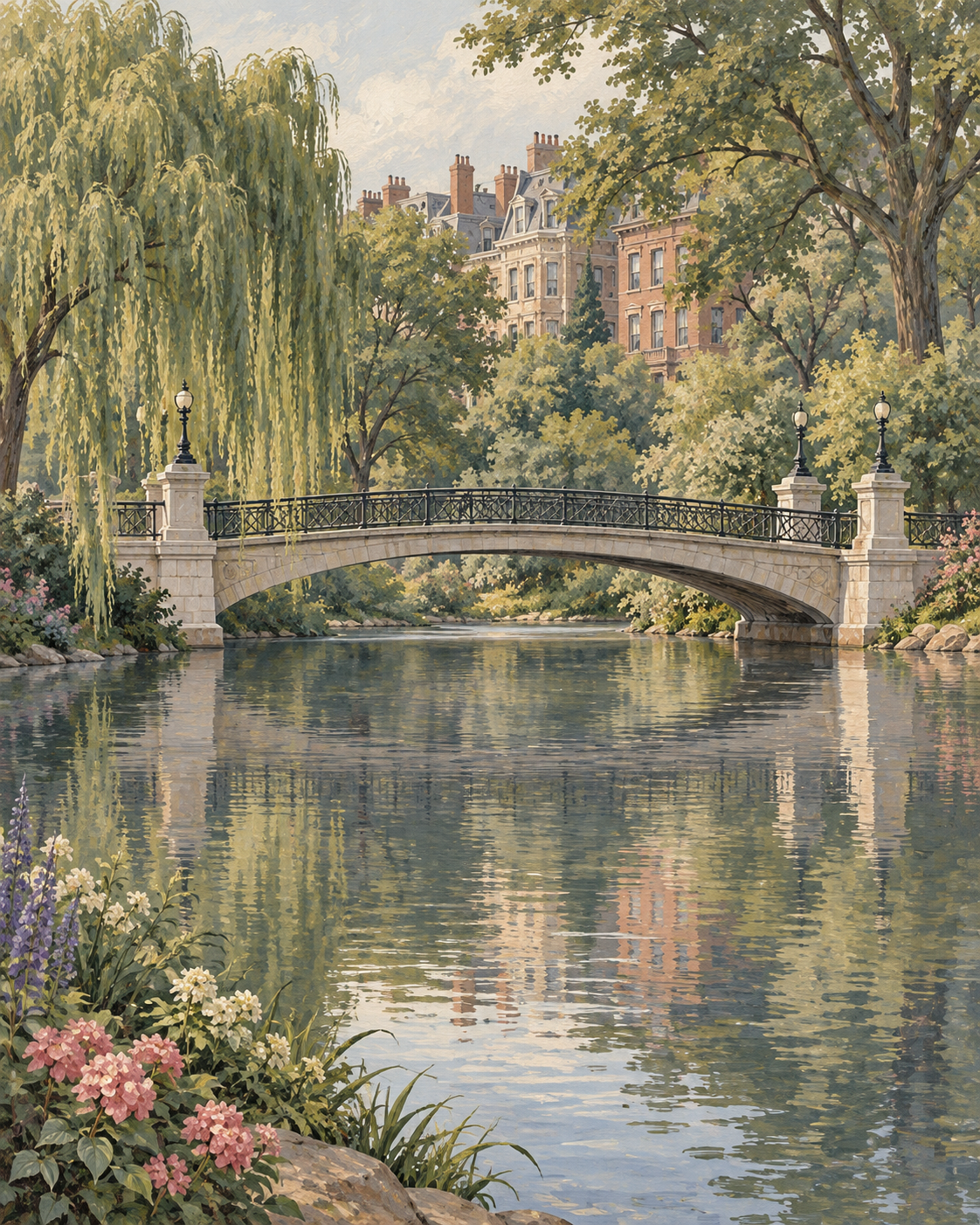 garden reflections
