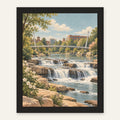 Greenville Morning — black frame, digital preview