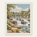 Greenville Morning — white frame, digital preview