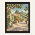 Haleiwa Quiet — black frame, digital preview