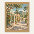 Haleiwa Quiet — natural oak frame, digital preview