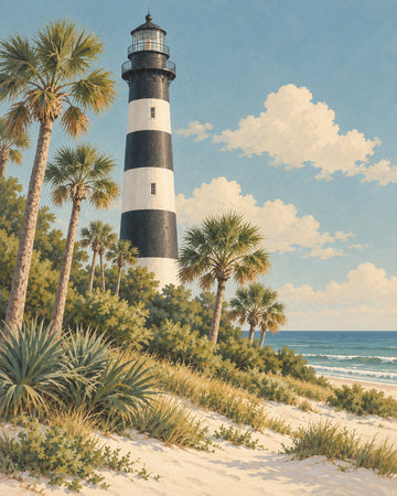 Hunting Island Light — South Carolina wall art