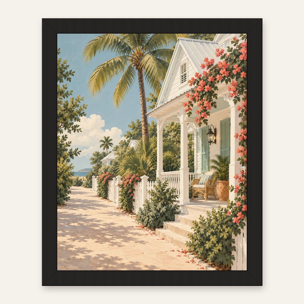 Key West Calm — black frame, digital preview