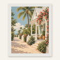 Key West Calm — white frame, digital preview