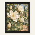 Magnolia Garden — black frame, digital preview