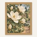 Magnolia Garden — natural oak frame, digital preview