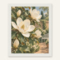 Magnolia Garden — white frame, digital preview