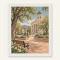 Prescott Quiet — white frame, digital preview