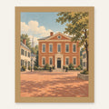Salem Streets — natural oak frame, digital preview