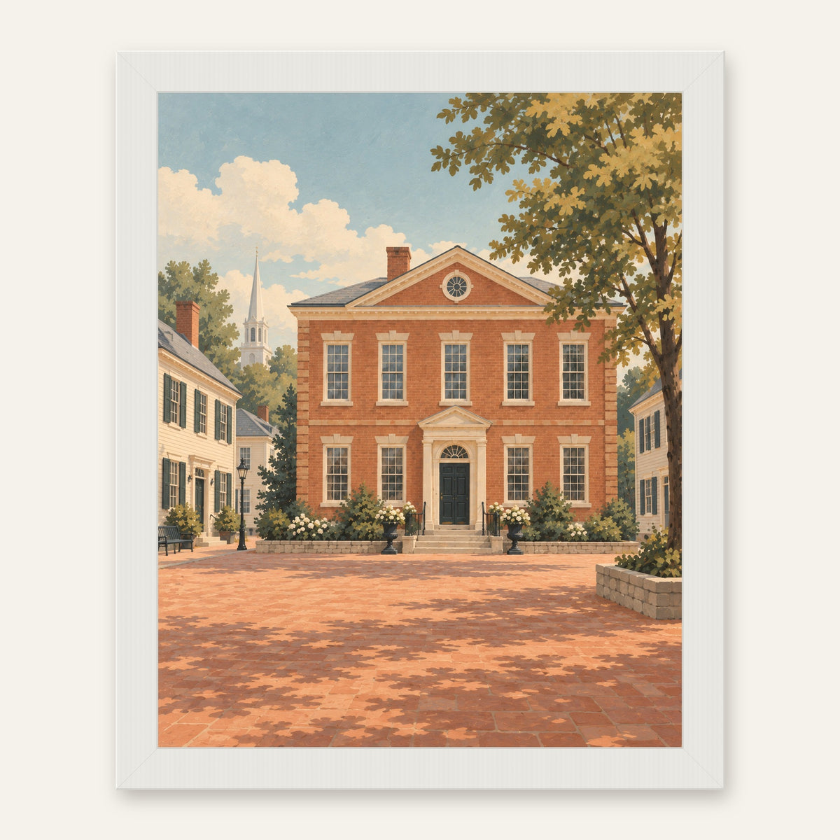 Salem Streets — white frame, digital preview