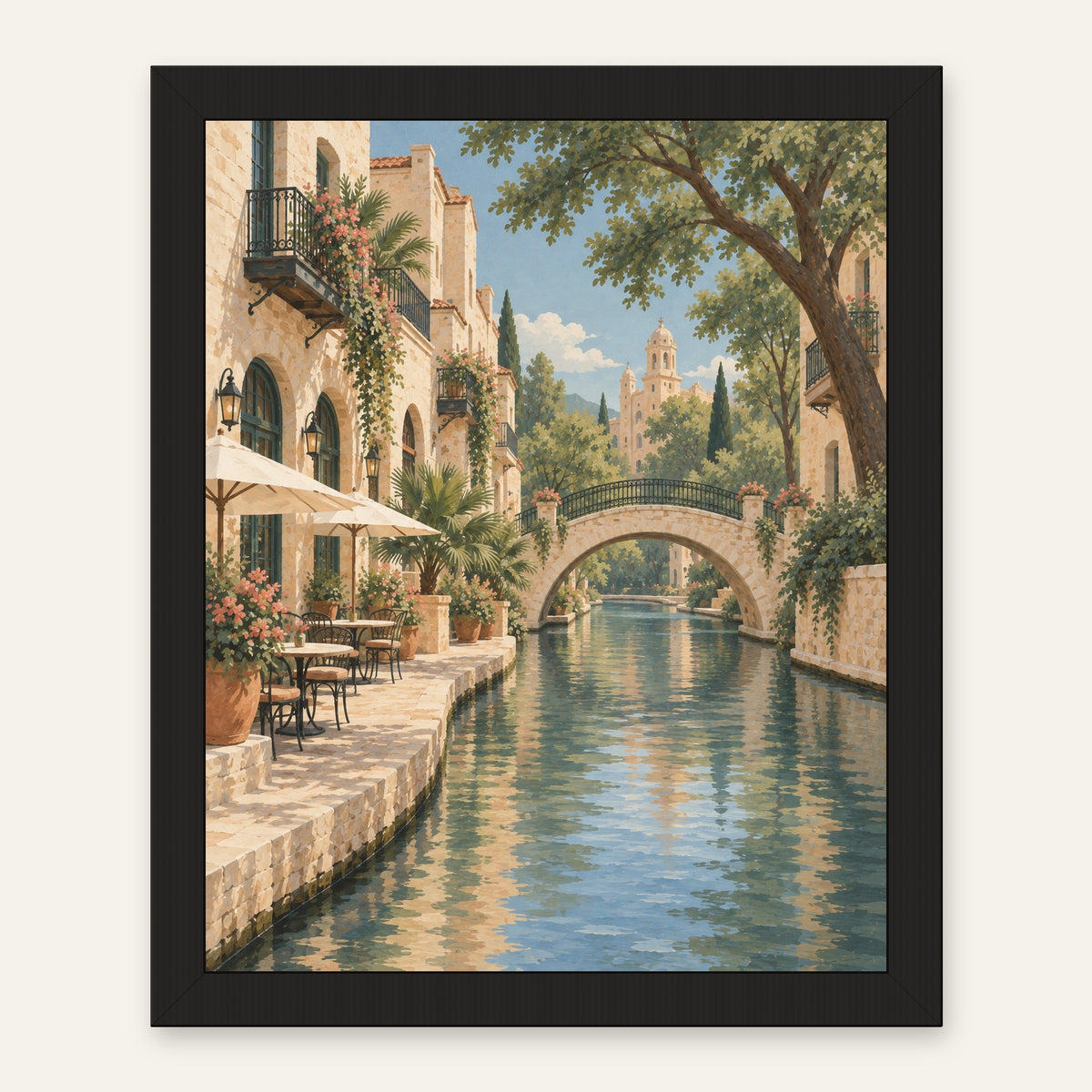 San Antonio Calm — black frame, digital preview