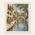 San Antonio Calm — white frame, digital preview