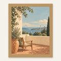 Seattle Terrace — natural oak frame, digital preview