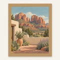 Sedona Light — natural oak frame, digital preview