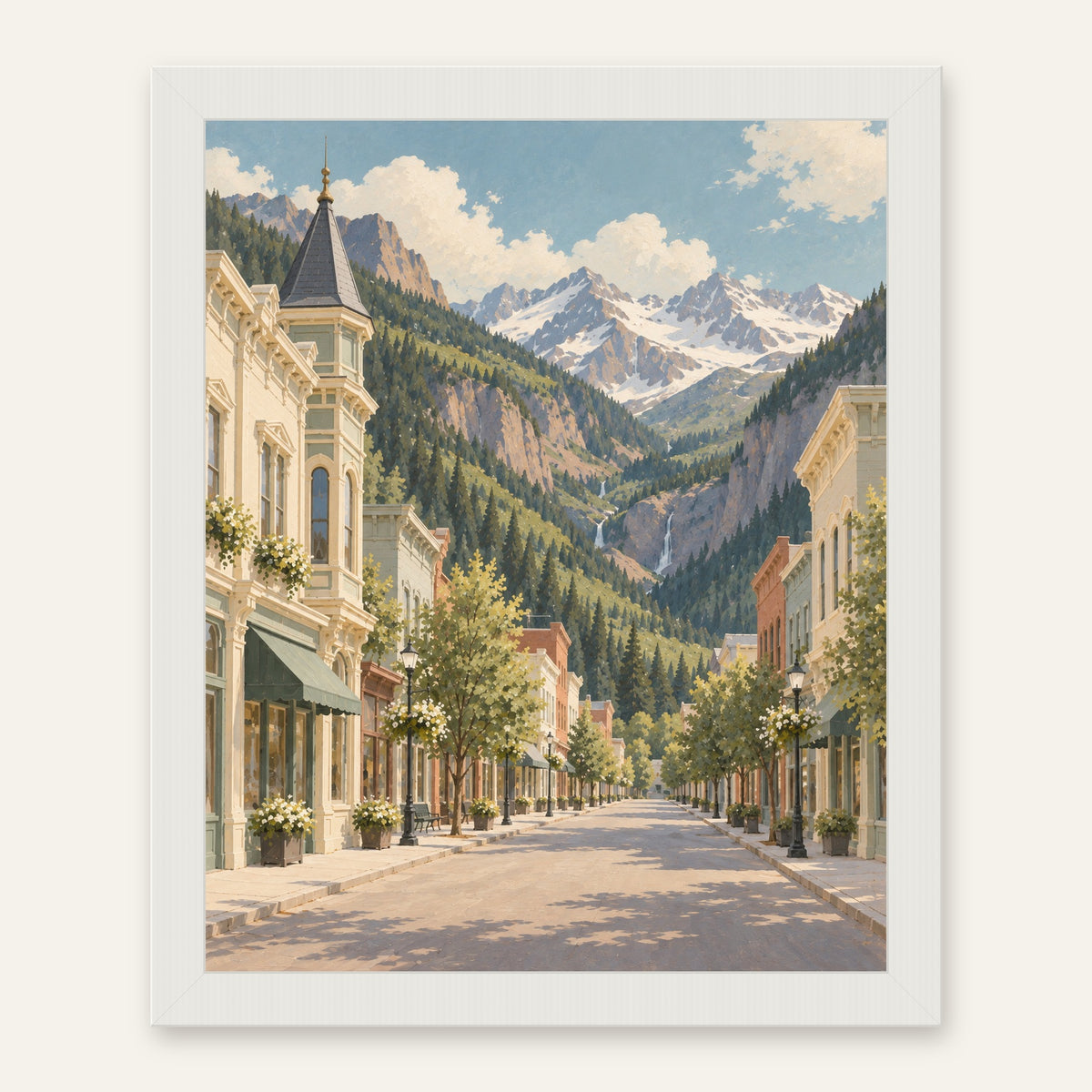 Telluride Light — white frame, digital preview